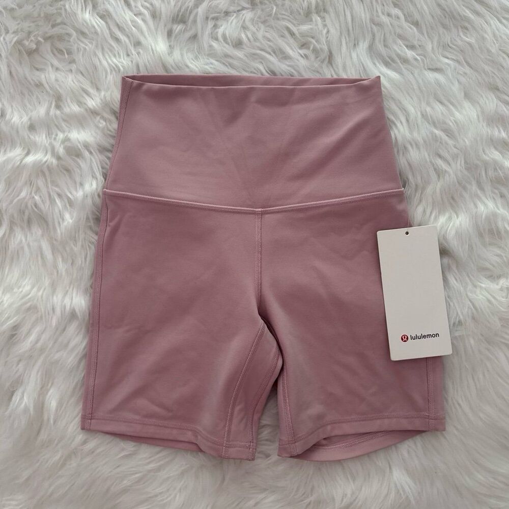 Lululemon Align High Rise Shorts 6" Pink Haze Size 4